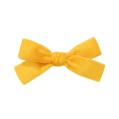 Multicolored Bow Velvet Hair Clips