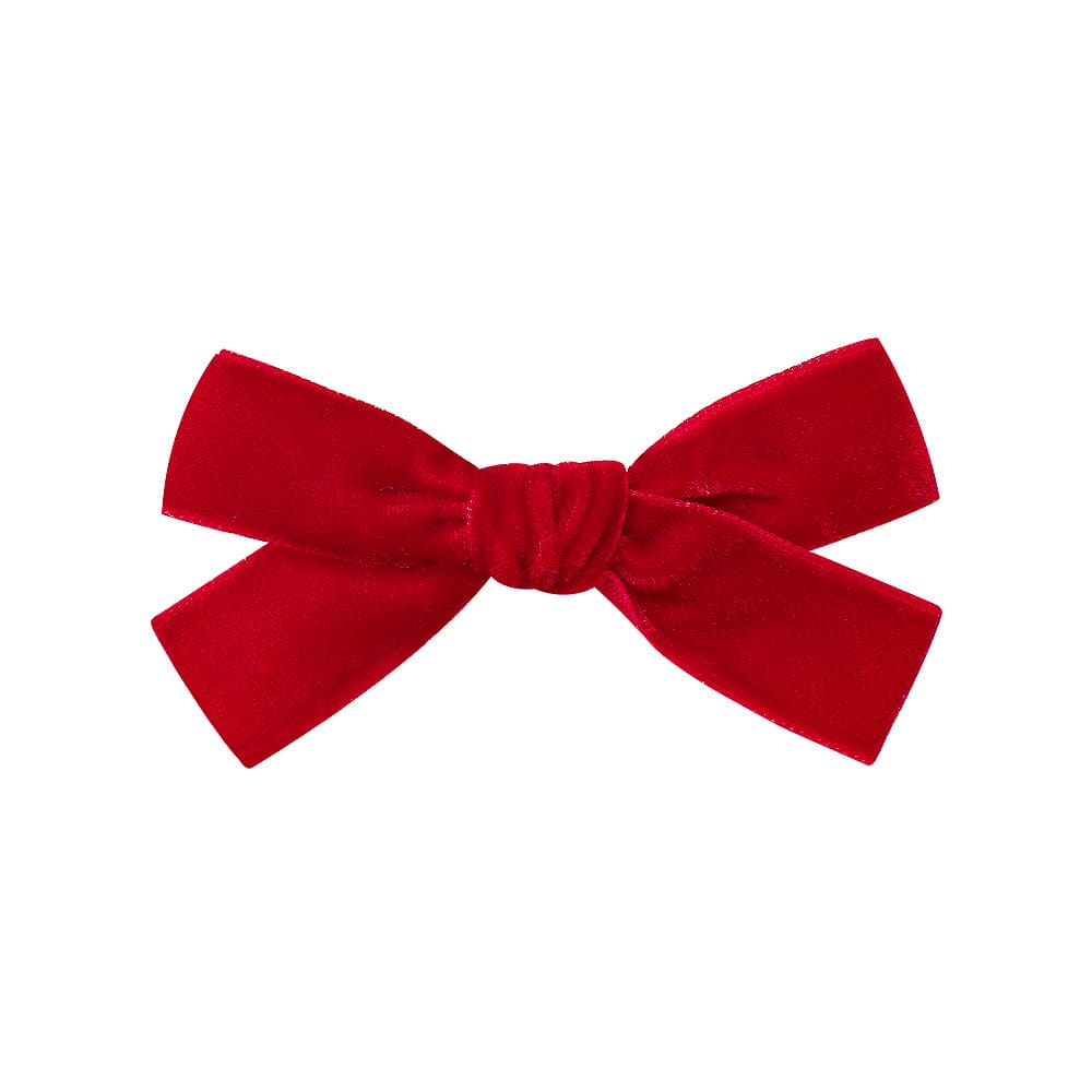 Multicolored Bow Velvet Hair Clips