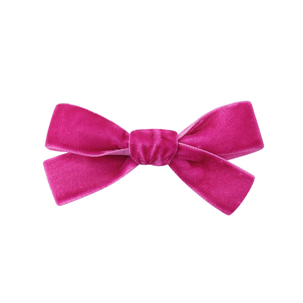 Multicolored Bow Velvet Hair Clips