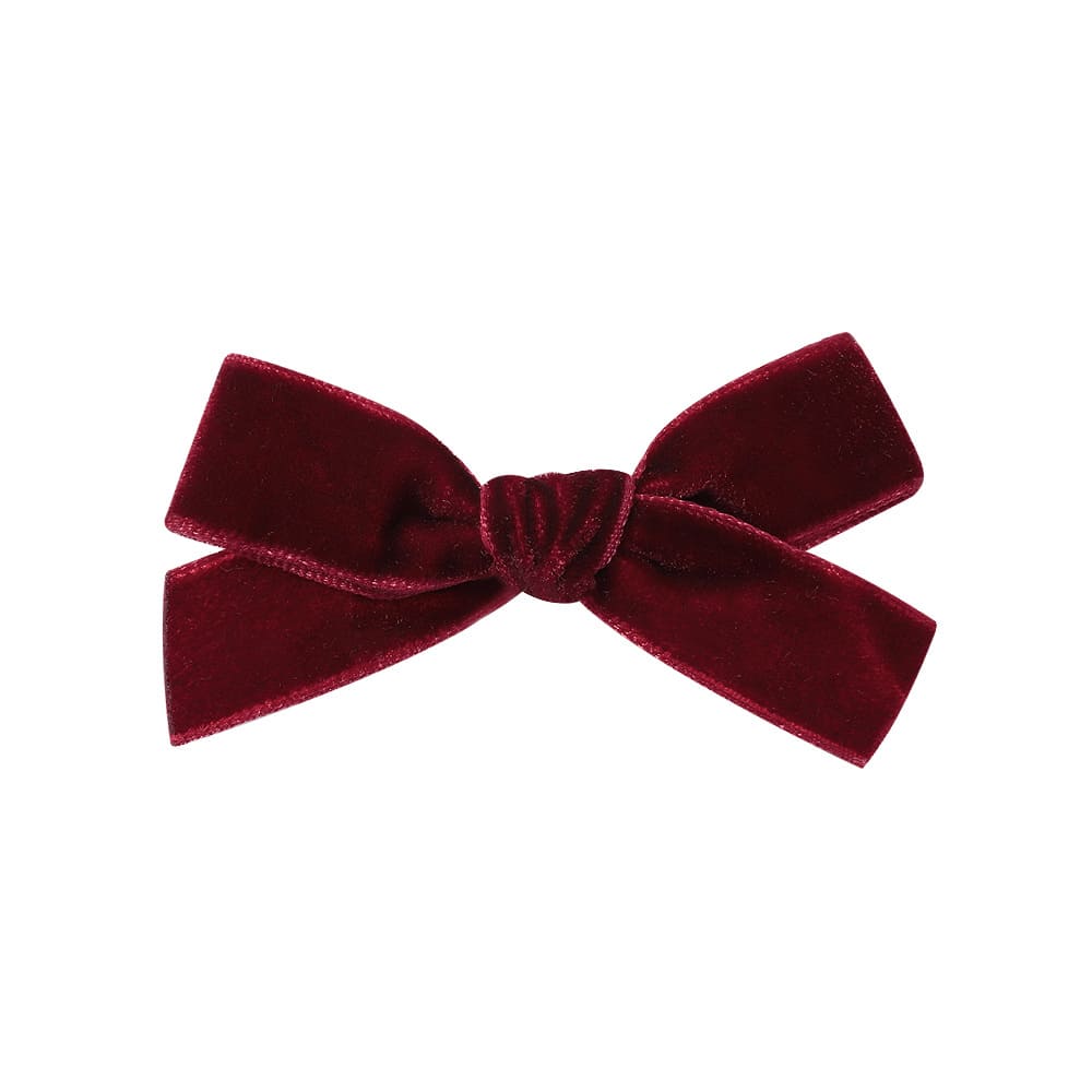 Multicolored Bow Velvet Hair Clips
