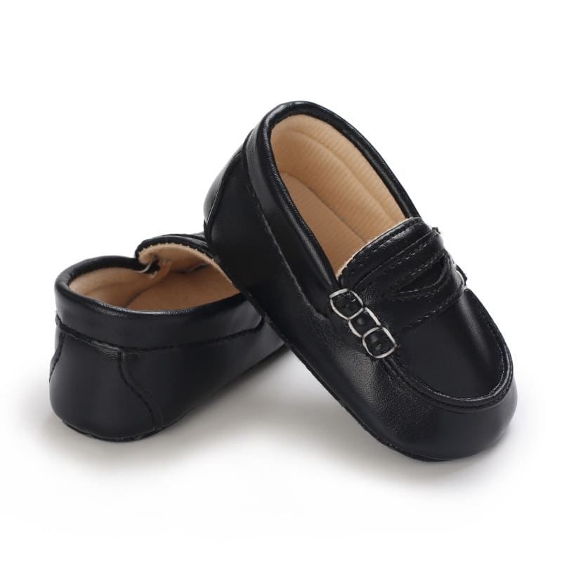 Black leather Boy shoes