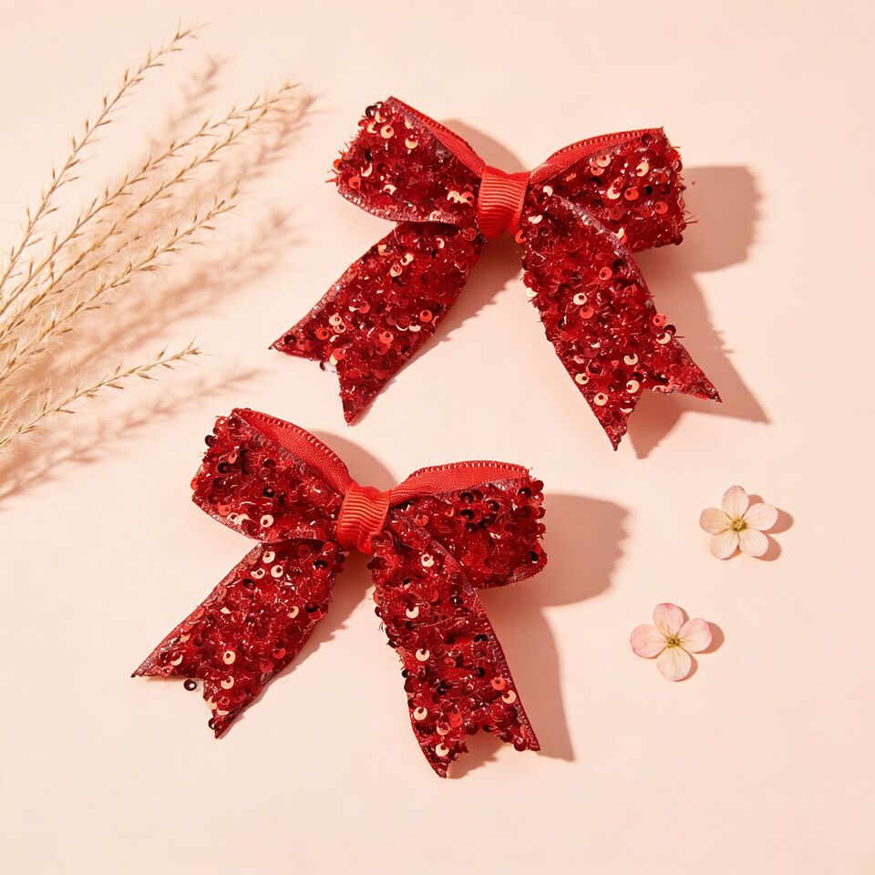 Ruby Red Hair Clip