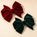 2pcs Velvet Bow Hair clips