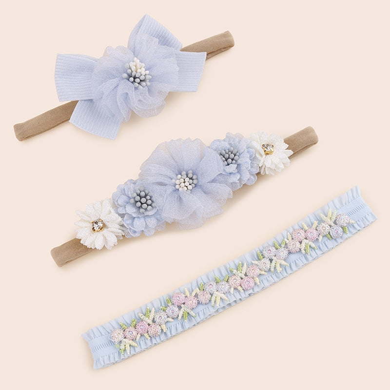 Blue baby headband