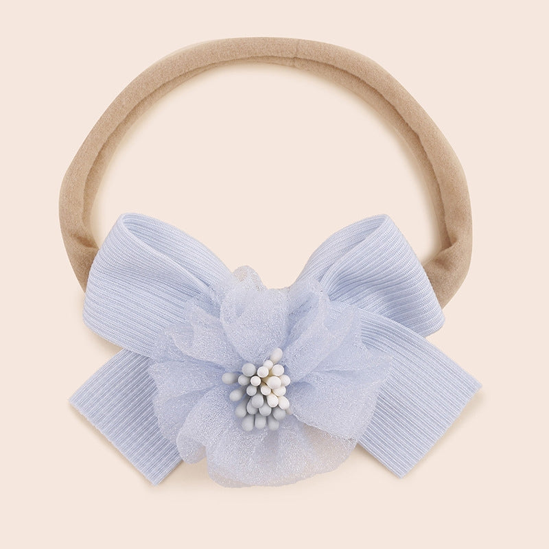Blue baby headband