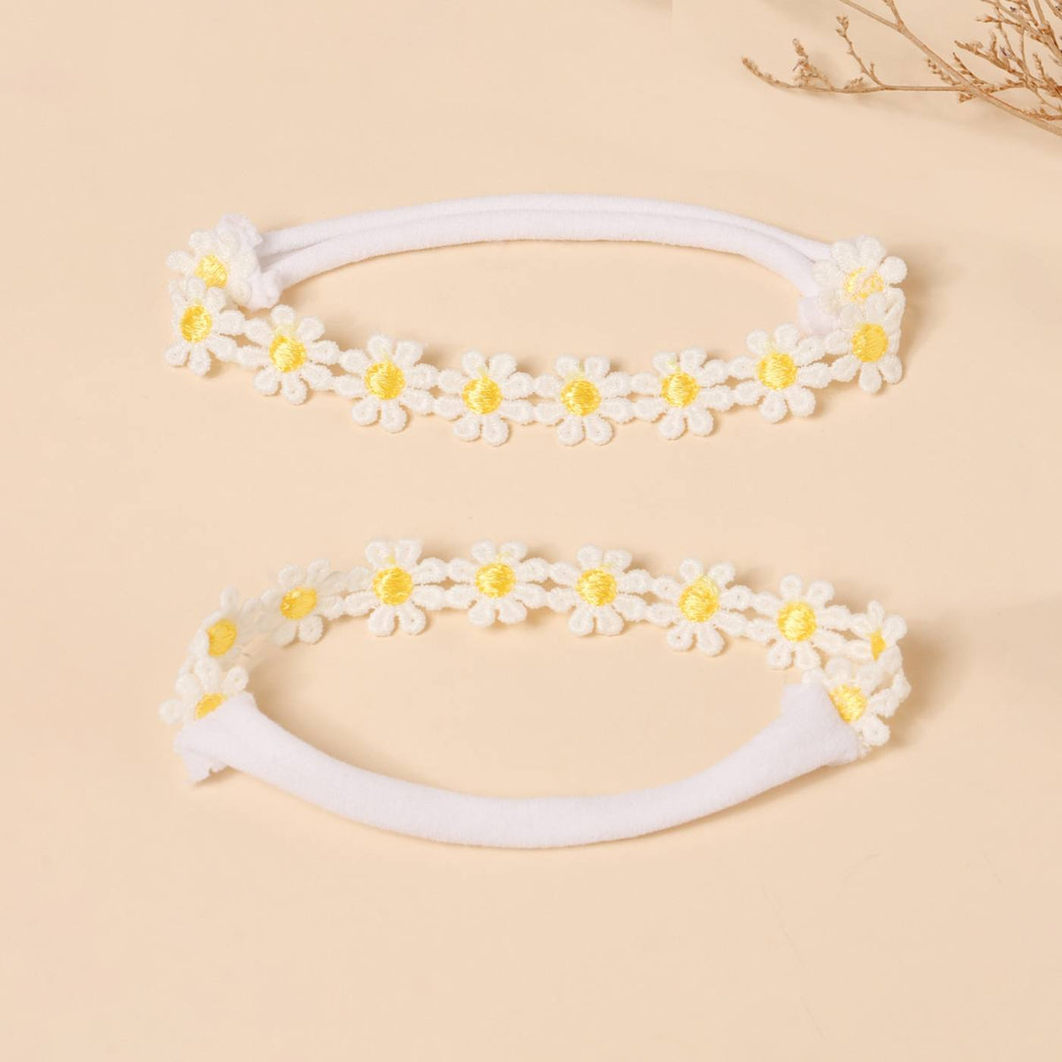 Sunflower baby headband