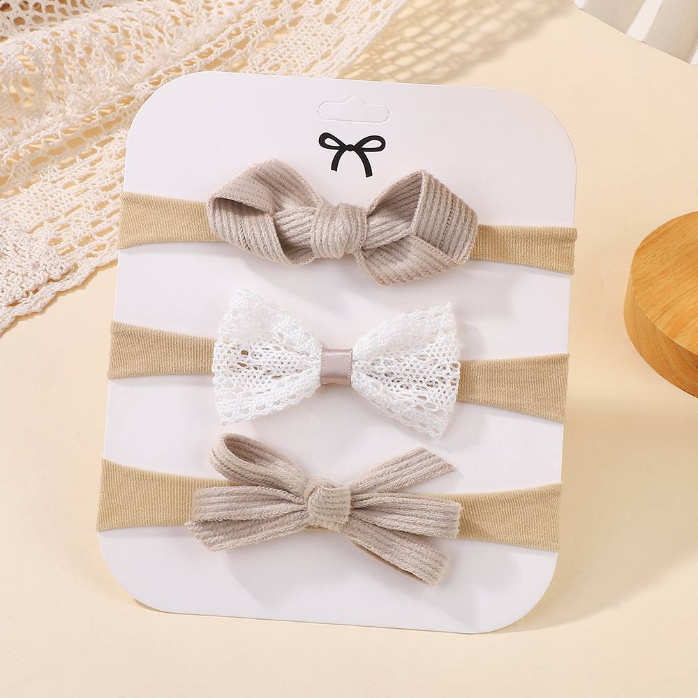 3pcs thin baby headband set