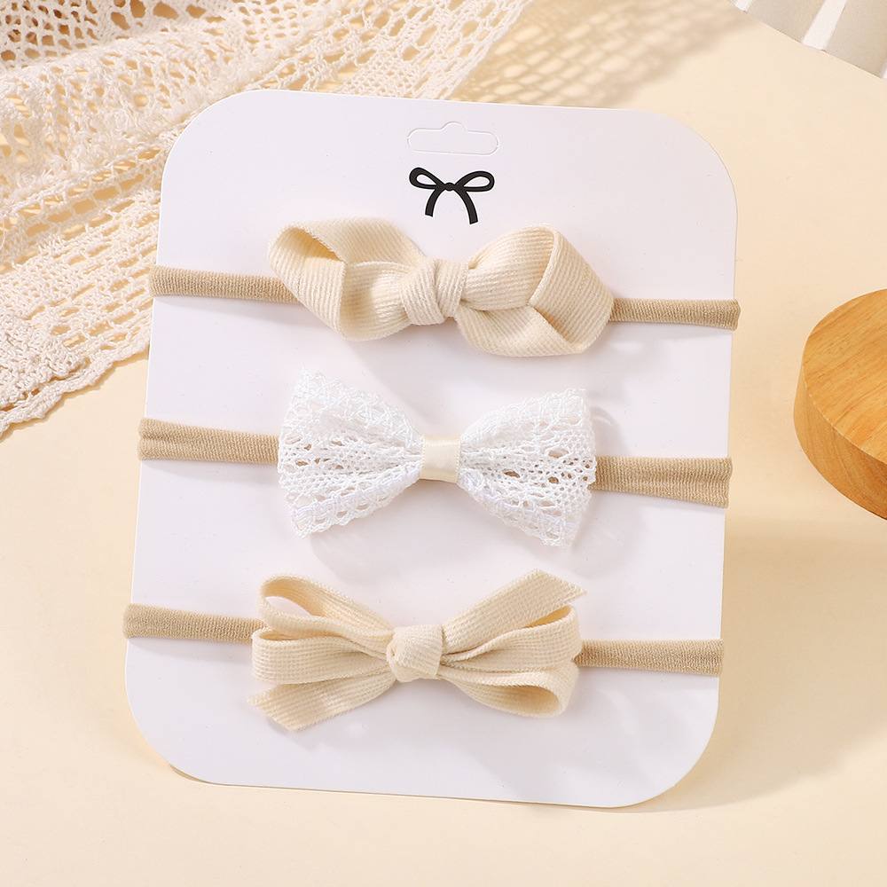 3pcs thin baby headband set