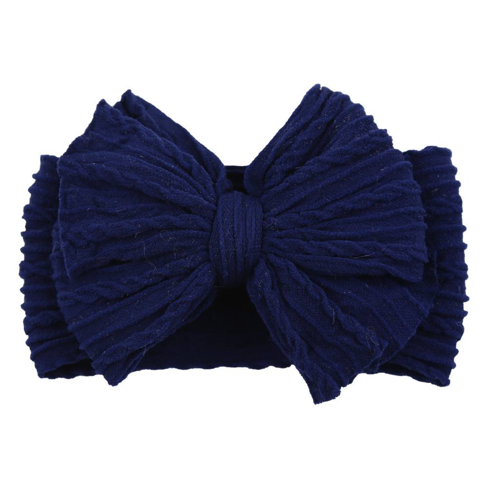 Patterned Big Bow Baby Headband
