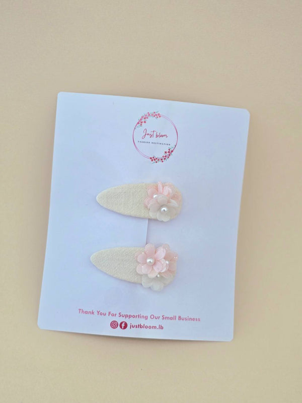 Elegant floral snap clip