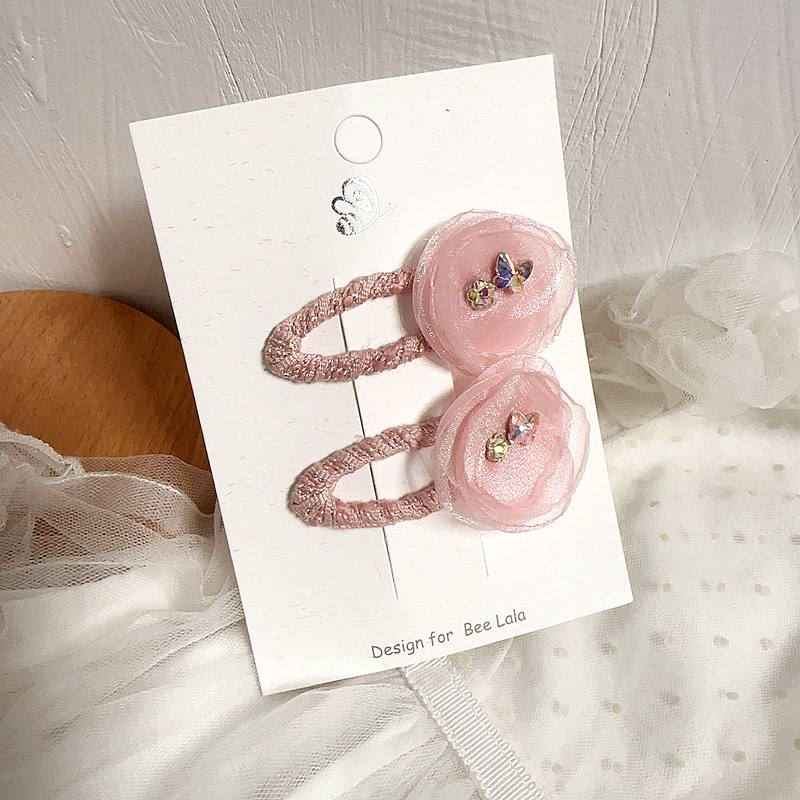 2pcs Fairy Tulle Snap Clip Set