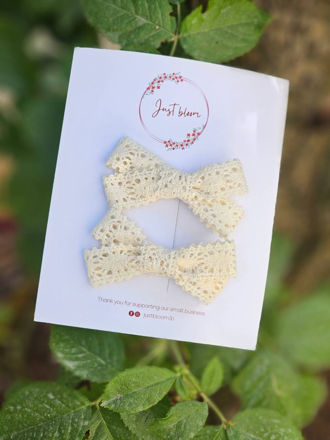 Ivory Lace Bow