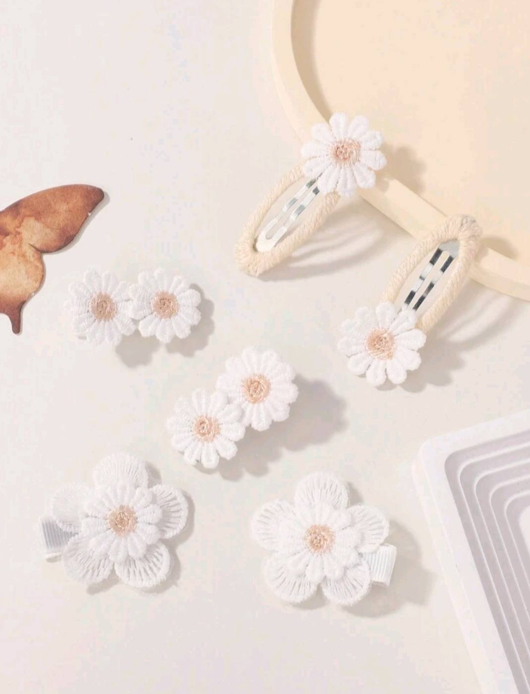6pcs Daisy Hair Clip Set