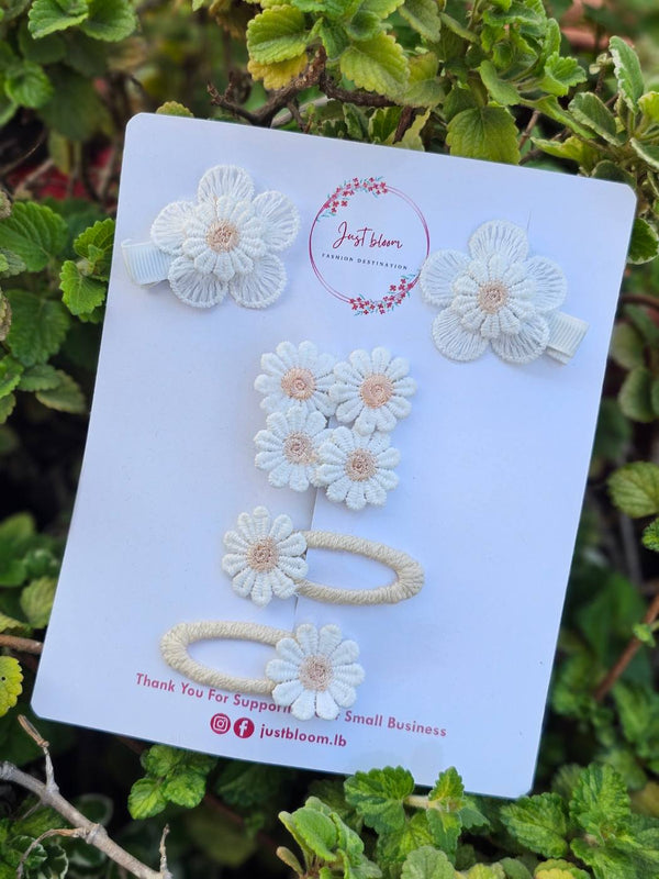 6pcs Daisy Hair Clip Set