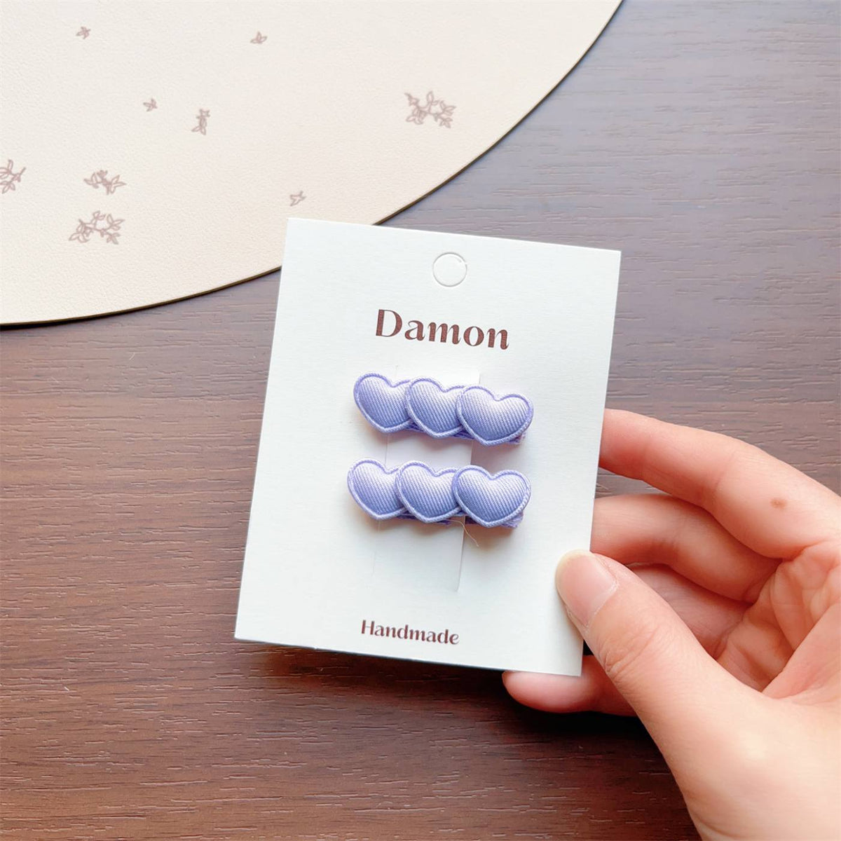 6pcs Small Heart Hair Clip Set