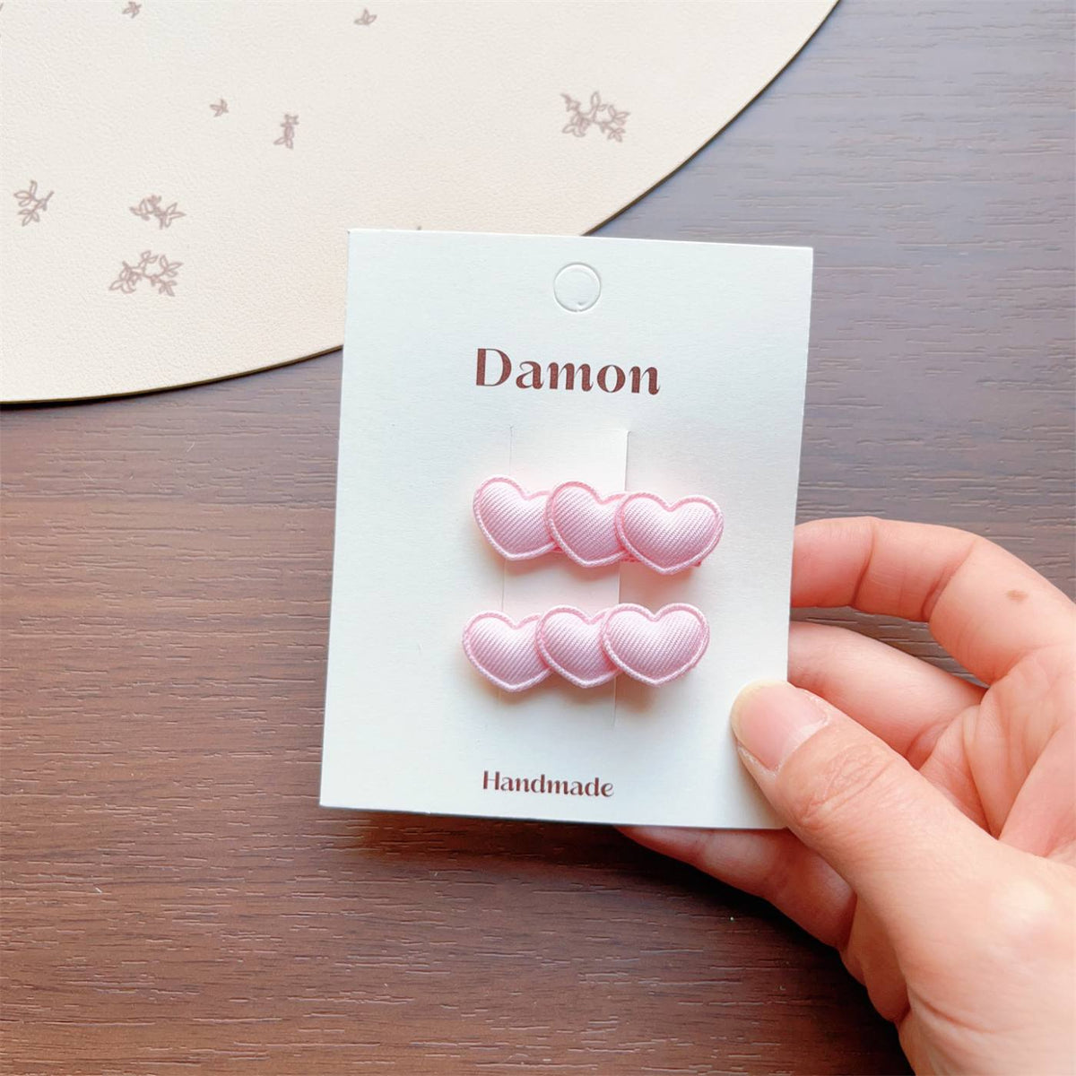 6pcs Small Heart Hair Clip Set