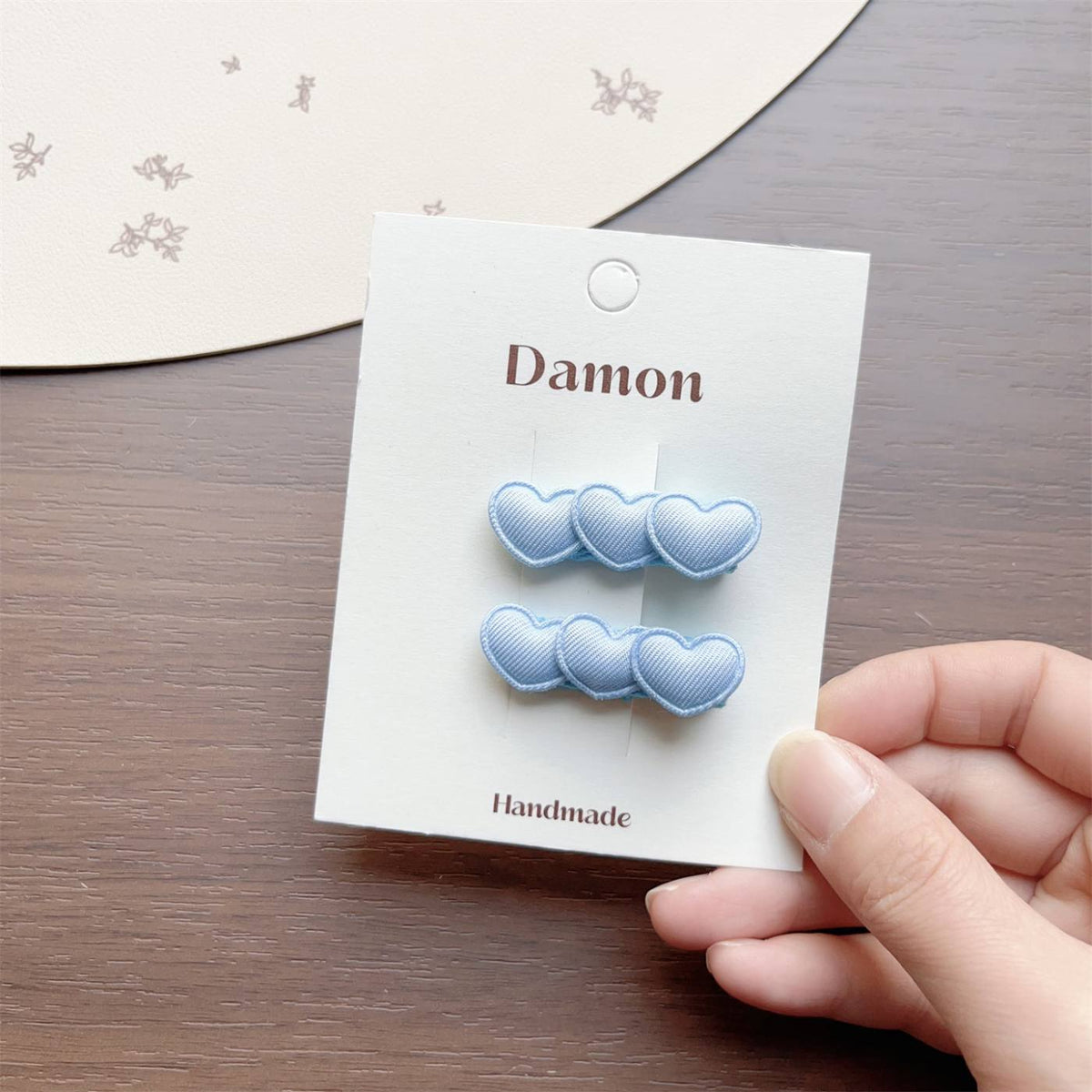 6pcs Small Heart Hair Clip Set