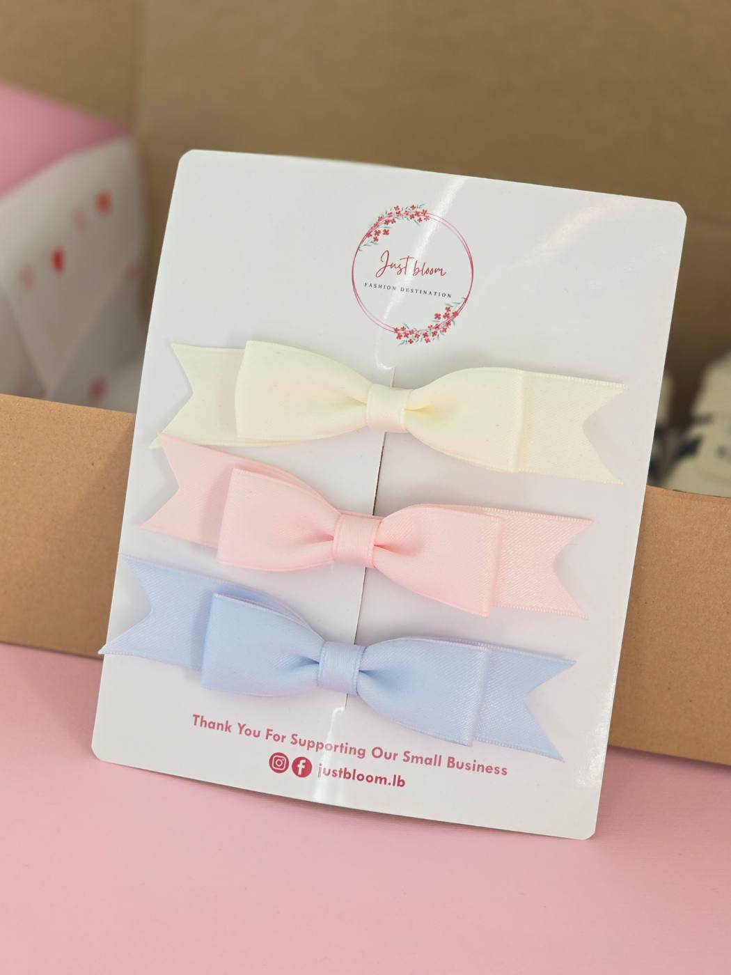 2pcs Satin Bow Hair Clip