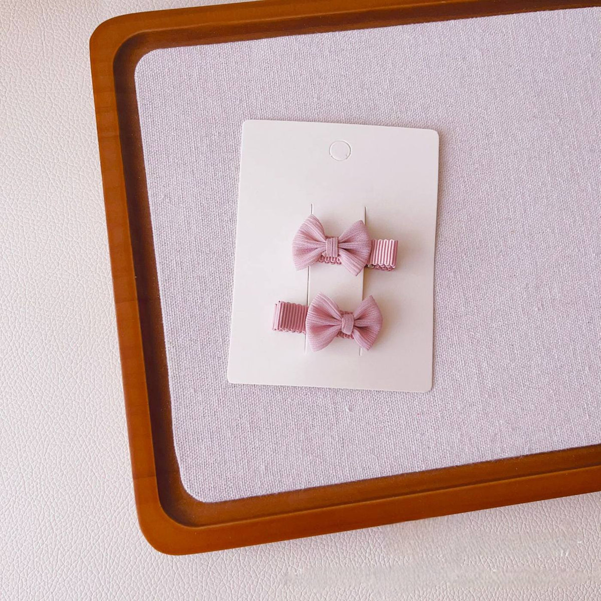 4pcs Mini Bow Hair Clip Set