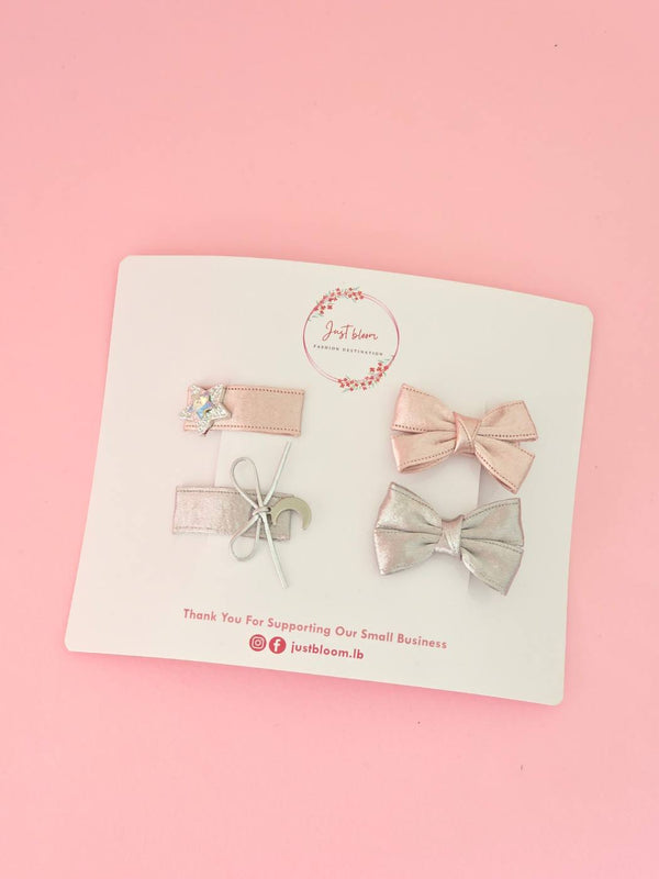 2pcs Pixie Dust Mini Hair Clip Sets