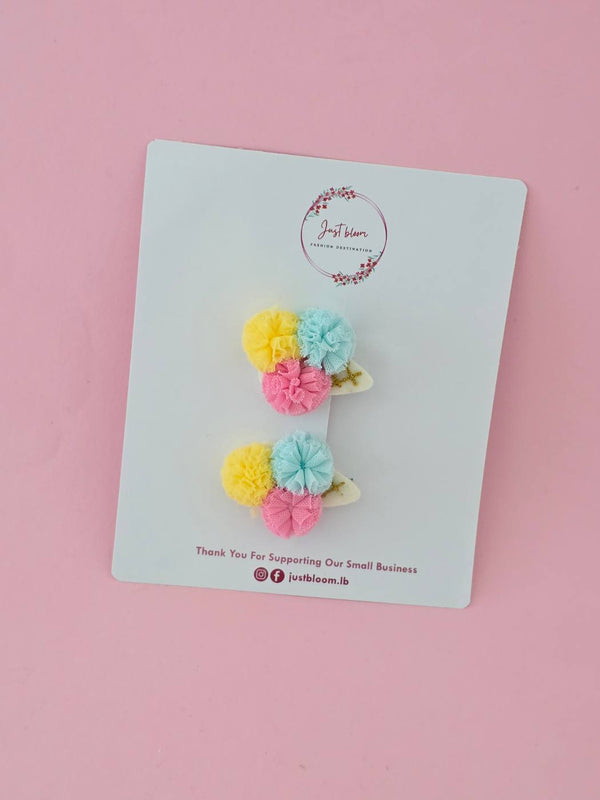2pcs Ice Cream Cone Hair Clip
