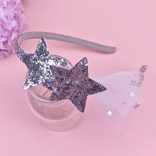1pc Silver Shooting Star Girl's Head Band