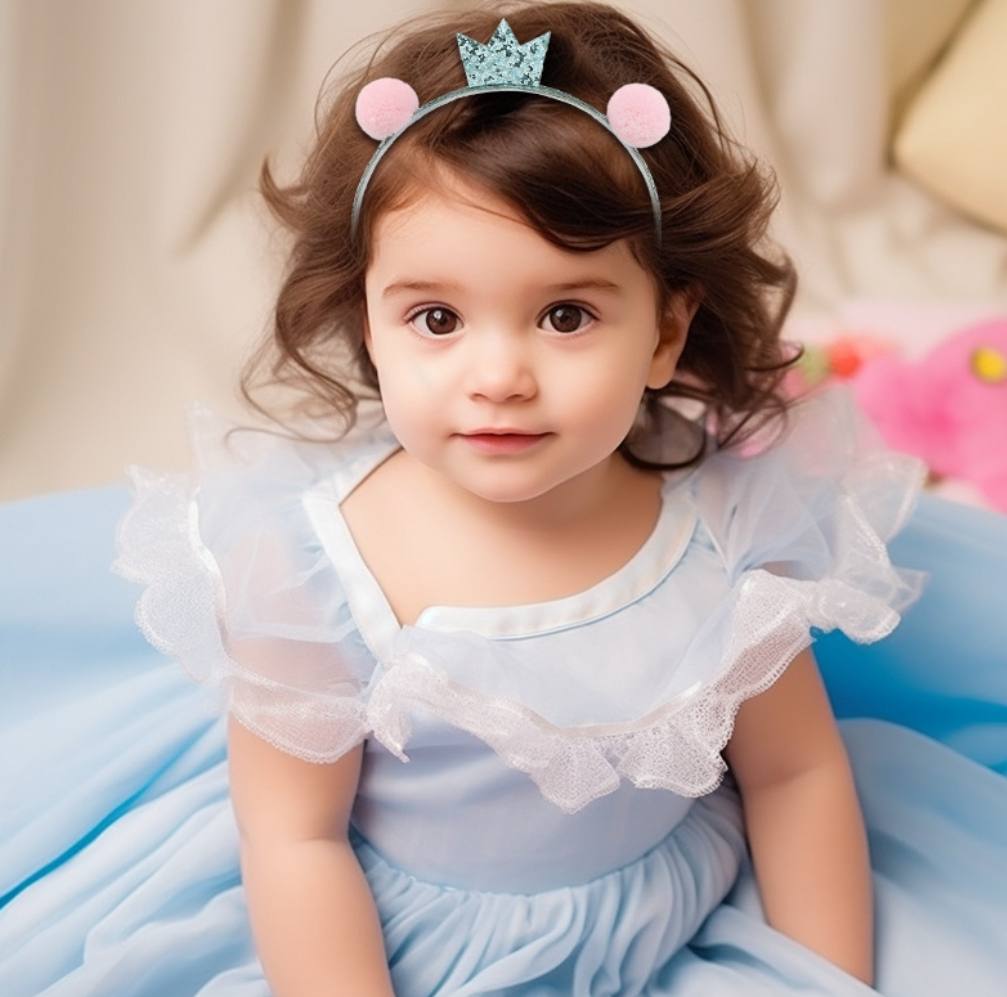 1pc Cute Princess PomPoms Head Band