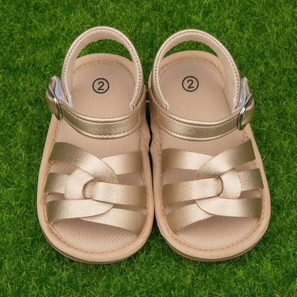 Champagne Gold Baby Sandals