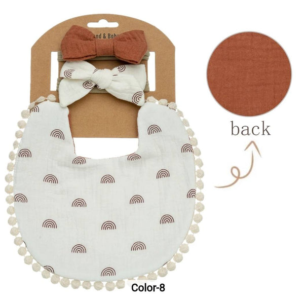 3pcs Rainbow Baby Bib set