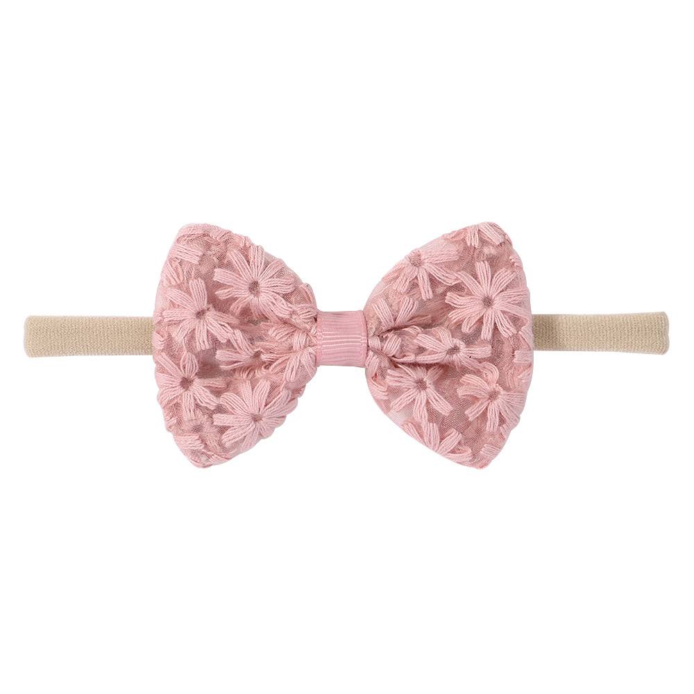 1PC Embroidered Bow Baby Headband