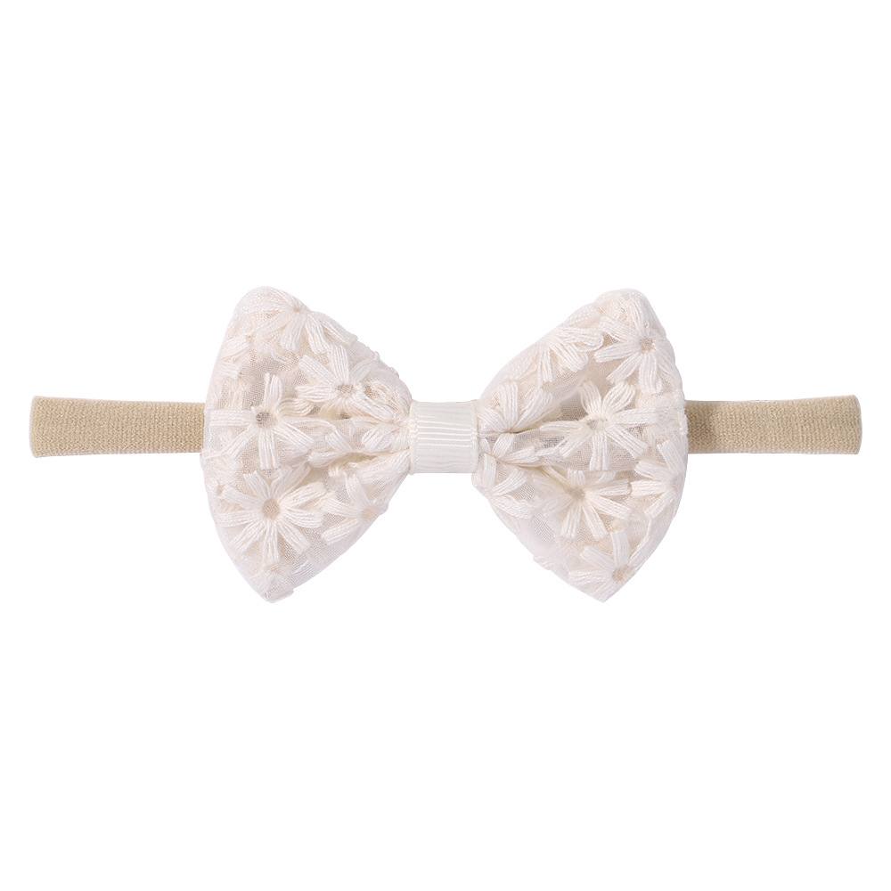 1PC Embroidered Bow Baby Headband