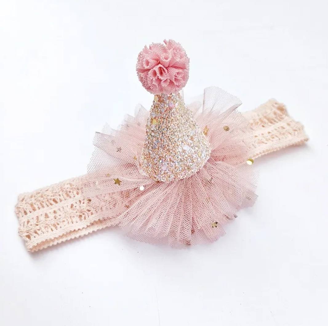 1pc Blush Pink Birthday Headpiece