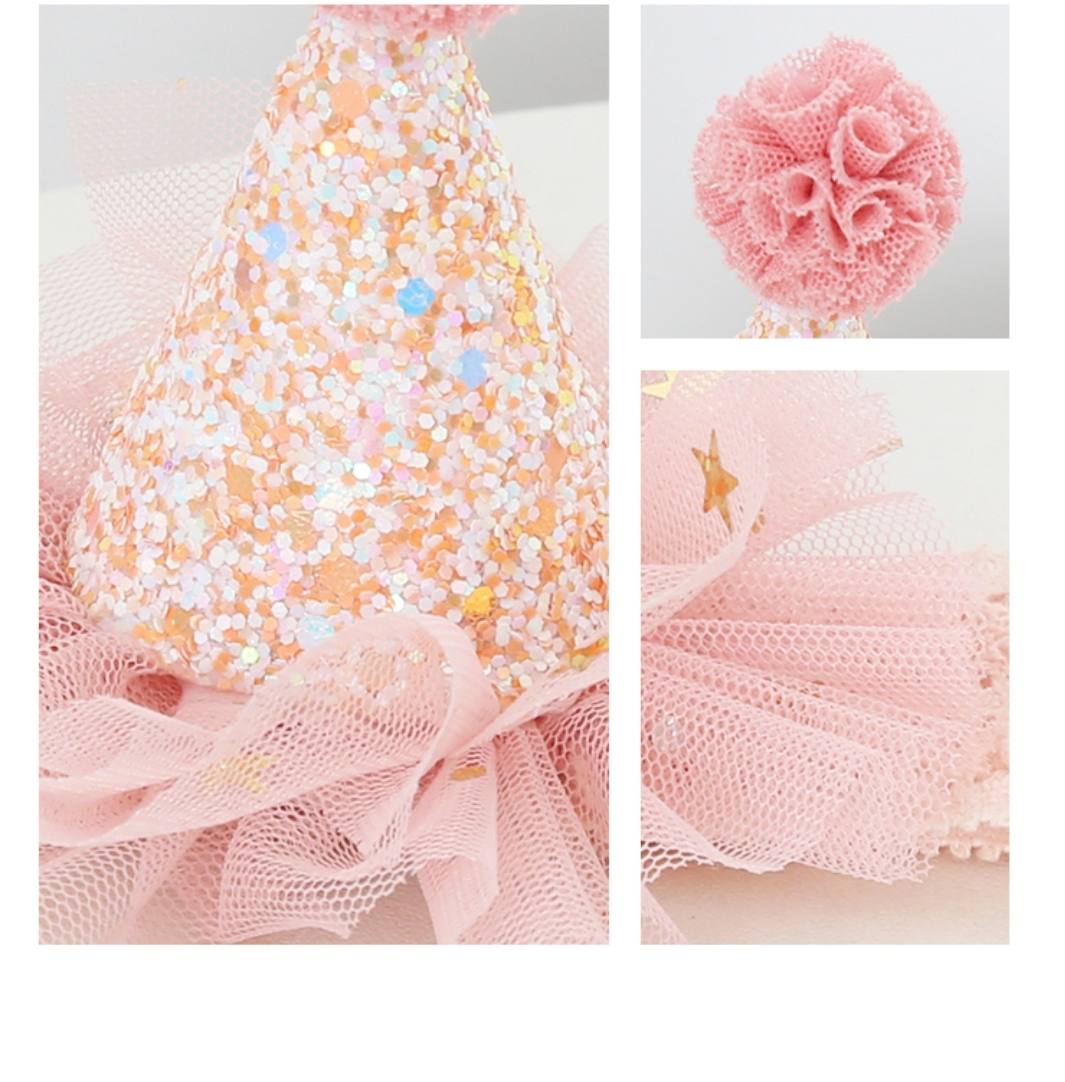 1pc Blush Pink Birthday Headpiece
