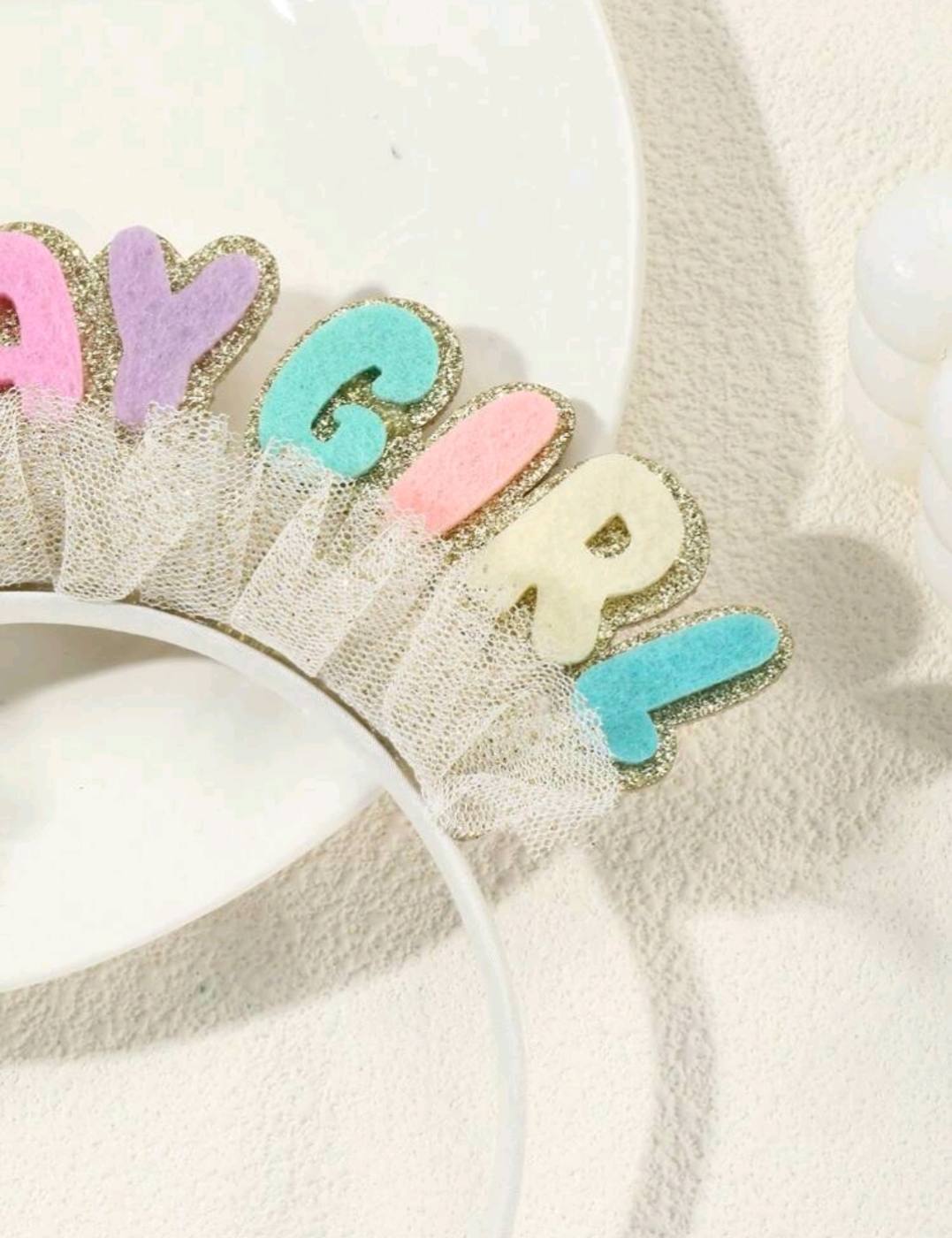 1PC Multicolored Birthday Girls Crown