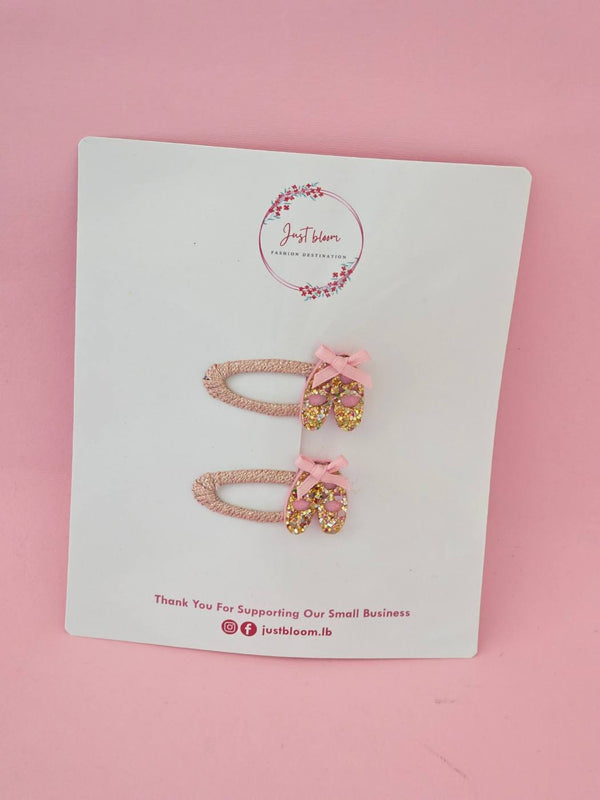 2pcs Dancing Ballerina Snap Clip