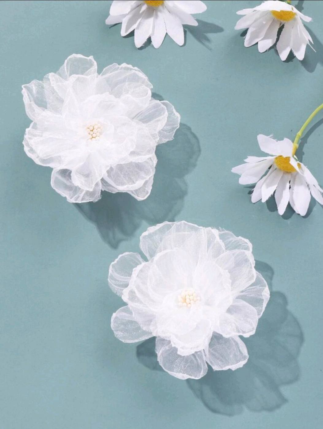 2pcs Big Flower Hair Clip