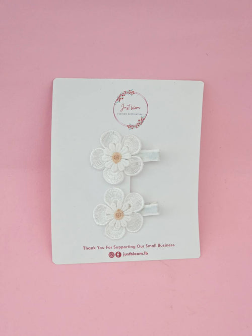 2pcs Daisy Pink Hair Clip