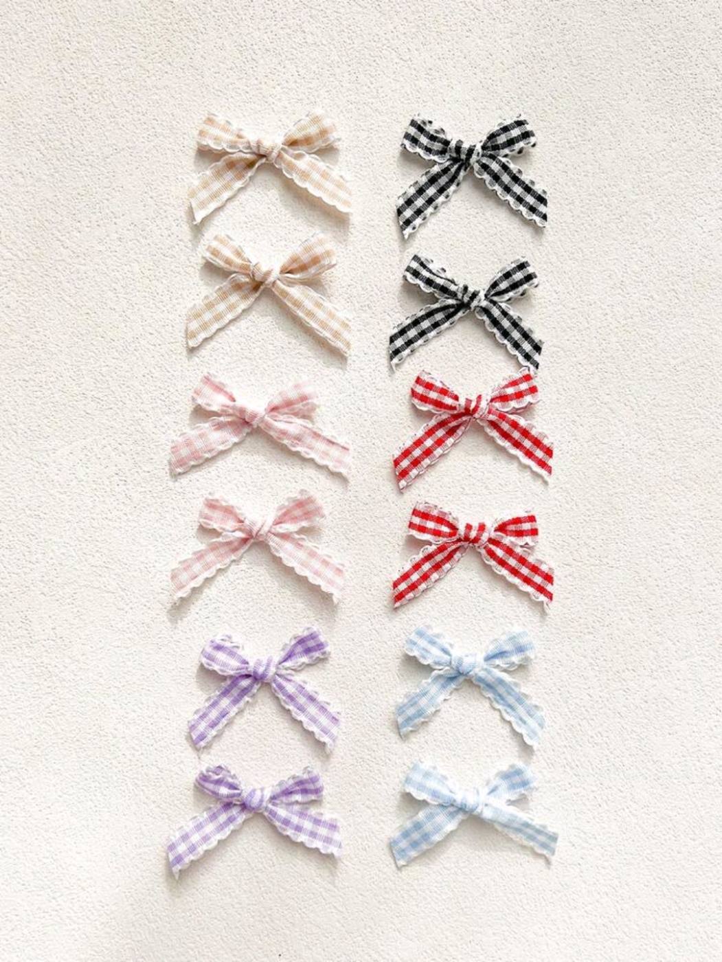 2pcs Big Bow Strawberry Hair clip