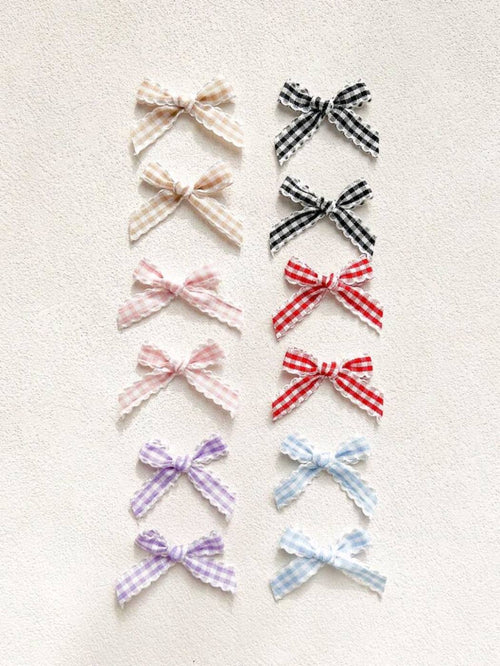 2pcs Big Bow Strawberry Hair clip