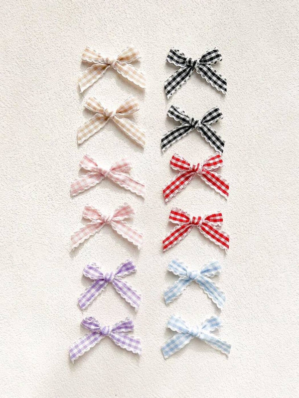 2pcs Big Bow Strawberry Hair clip