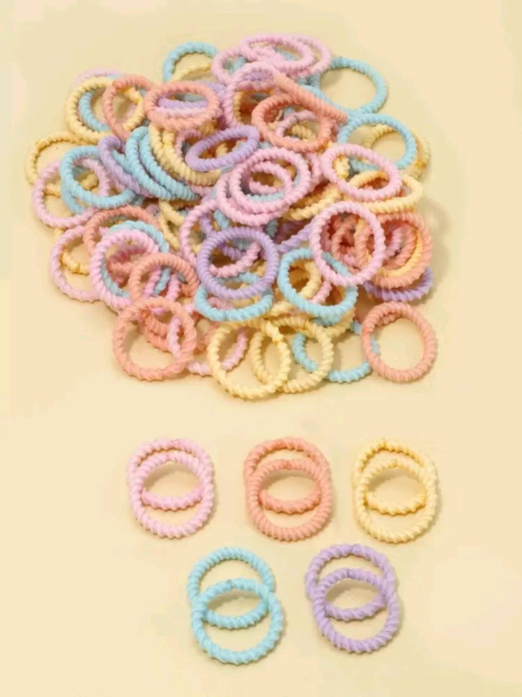 100pcs Spiral Mini Hair ties