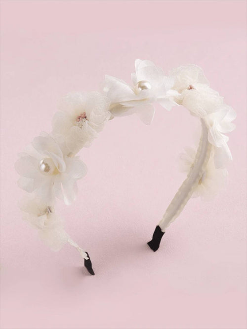 1pc Offwhite Floral Head Band