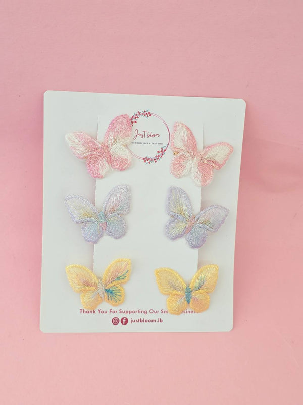 6pcs Butterfly Hair Clip set