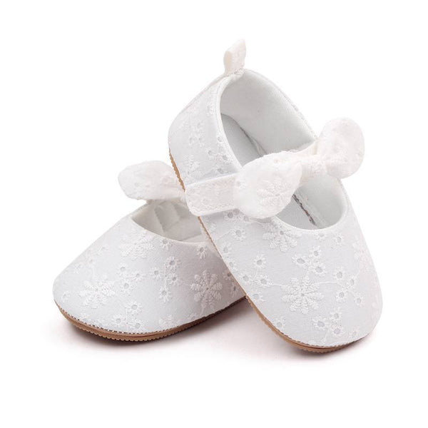 White Embroidered Baby Ballerina