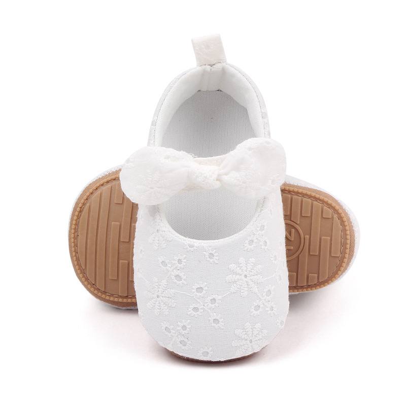 White Embroidered Baby Ballerina