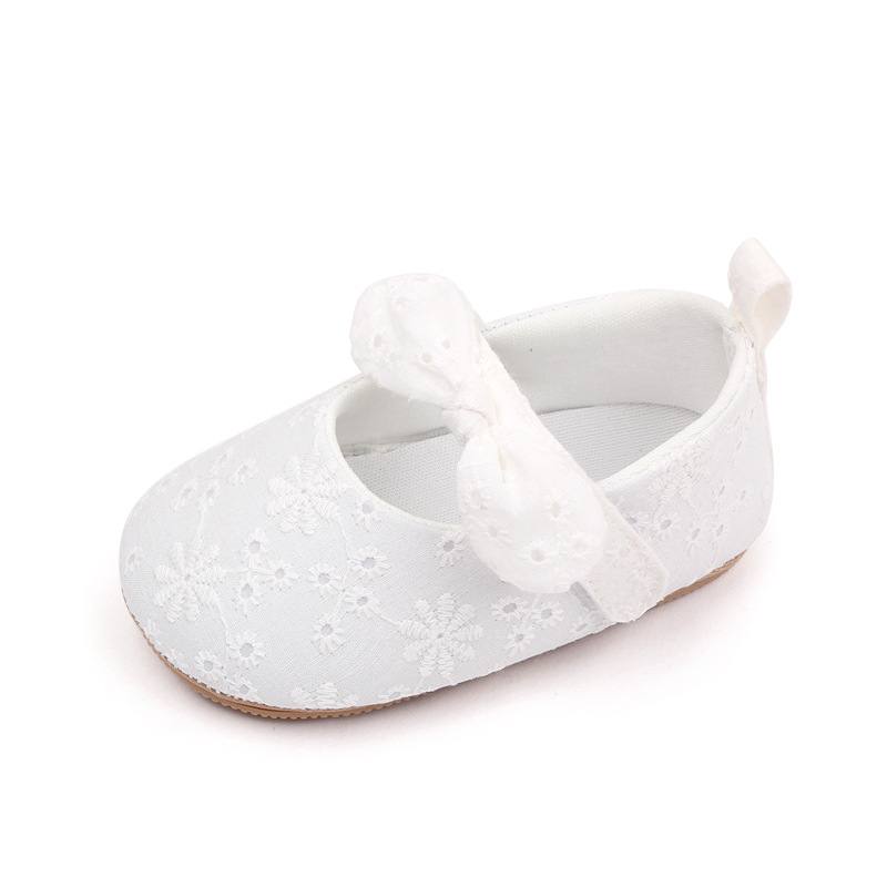 White Embroidered Baby Ballerina
