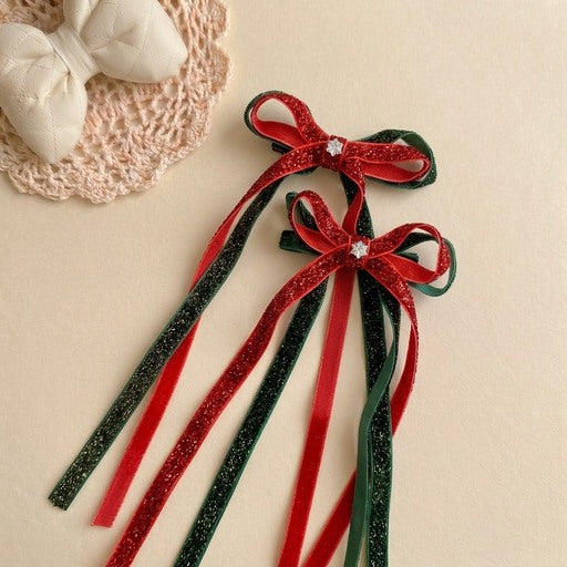 Twinkle and Ribbon Hairclips